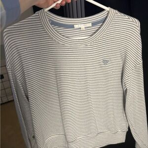 Z Supply Blue and White Striped Tee